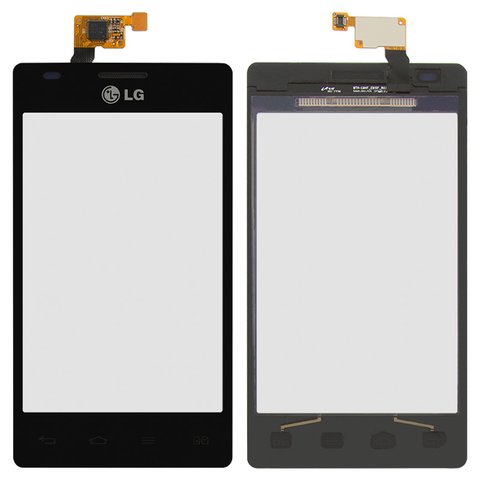Сенсорний екран для LG E615 Optimus L5 Dual, чорний