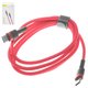 USB кабель Baseus Cafule, 2xUSB тип-C, 100 см, 60 Вт, 3 A, червоний, #CATKLF-G09