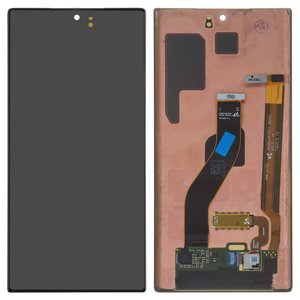 Дисплей для Samsung N970F Galaxy Note 10, чорний, без рамки, Оригінал переклеєне скло 
