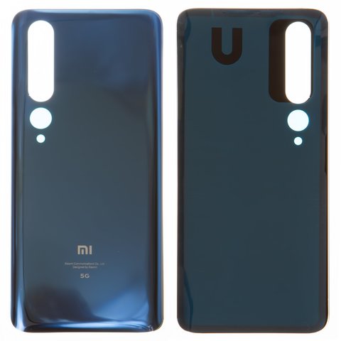 Задня панель корпуса для Xiaomi Mi 10, сіра, High Copy, M2001J2G, M2001J2I