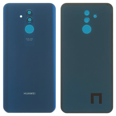 Задня панель корпуса для Huawei Mate 20 lite, синя, із склом камери