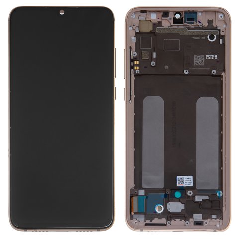 Дисплей для Xiaomi Mi 9 Lite, Mi CC9, золотистый, с рамкой, Original PRC , M1904F3BG