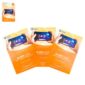 Гидрогелевая плёнка Sunshine SS 057E, Анти отпечатки, матовая, 180 мм, 120 мм, 50 шт