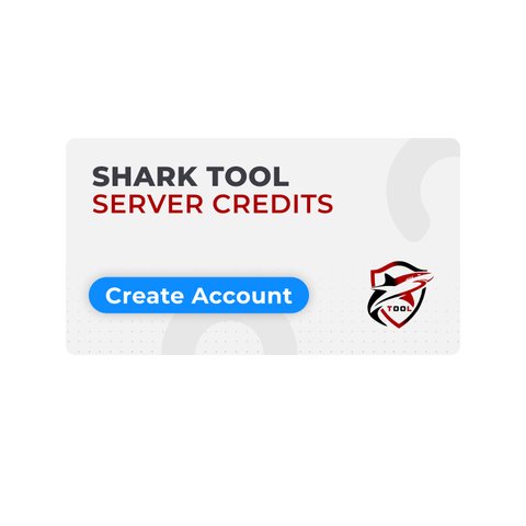 Серверні кредити Shark Tool новий акаунт 