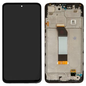 Дисплей для Xiaomi Poco M3 Pro, Poco M3 Pro 5G, Redmi Note 10 5G, Redmi Note 10T 5G, черный, с рамкой, High Copy