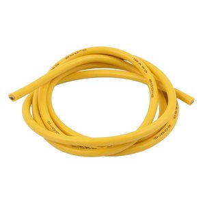 Провід в силіконовій ізоляції 12AWG, 3,5 мм², 1 м, жовтий, UL3135