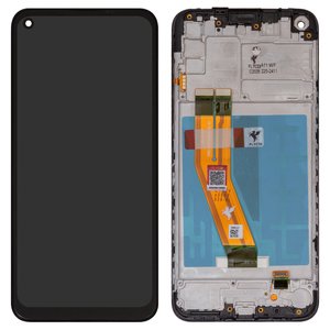 Дисплей FLYCDI для Samsung A115 Galaxy A11, M115 Galaxy M11, черный, с рамкой