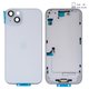 Корпус для iPhone 15 Plus, блакитний, з тримачем SIM-карти, з боковими кнопками, Original (PRC), EU version