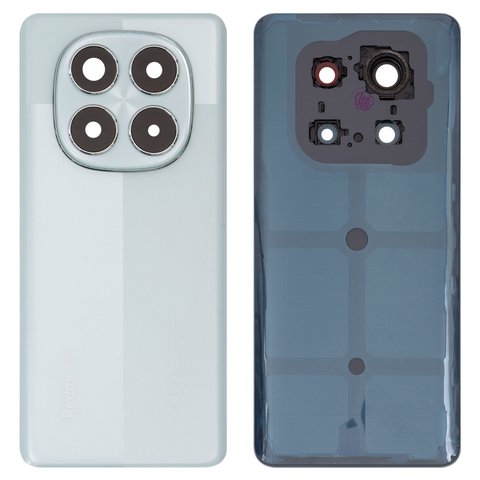 Задня панель корпуса для Xiaomi Redmi Note 14 Pro 5G, зелена, із склом камери, coral green