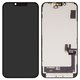 Дисплей для iPhone 14, черный, с рамкой, без ошибки, (Box), (OLED), GXQC soft