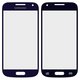 Housing Glass compatible with Samsung I9190 Galaxy S4 mini, I9192 Galaxy S4 Mini Duos, I9195 Galaxy S4 mini, (dark blue)
