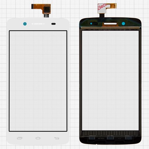 Сенсорный экран для Prestigio MultiPhone 5507 Duo, белый, #TF0635A 09 A02805001A