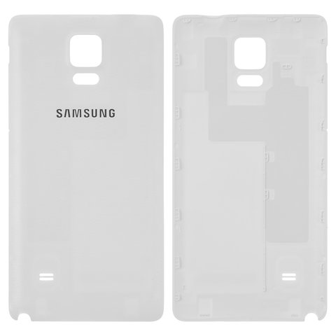 Battery Back Cover compatible with Samsung N910F Galaxy Note 4, N910H Galaxy Note 4, white 
