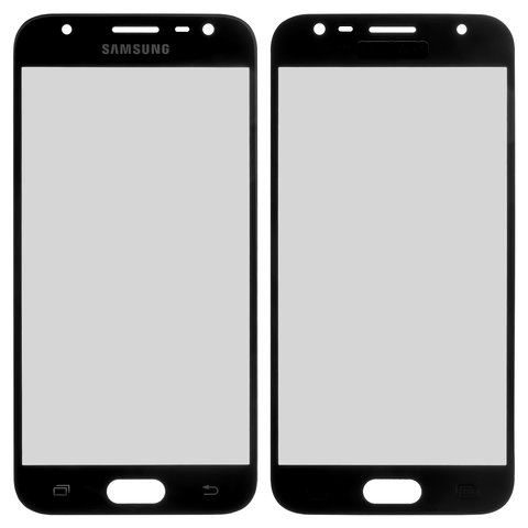 Housing Glass compatible with Samsung J330F Galaxy J3 2017 , black 