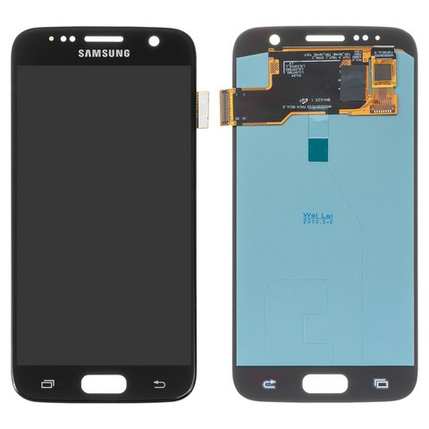 Sanción Oceanía Escupir Pantalla LCD puede usarse con Samsung G930 Galaxy S7, negro, sin marco,  High Copy, (OLED) - All Spares