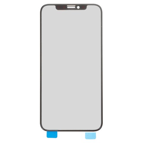 Housing Glass compatible with iPhone XS, black, PRC 