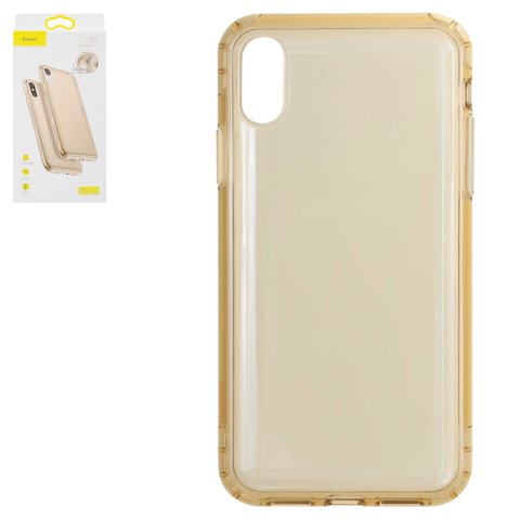 Case Baseus compatible with iPhone XR, golden, transparent, protective, silicone  #ARAPIPH61 SF0V