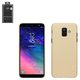 Case Nillkin Super Frosted Shield compatible with Samsung A600 Dual Galaxy A6 (2018), (golden, with support, matt, plastic) #6902048157828