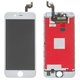 LCD compatible with iPhone 6S, (white, with frame, AAA, Tianma+)