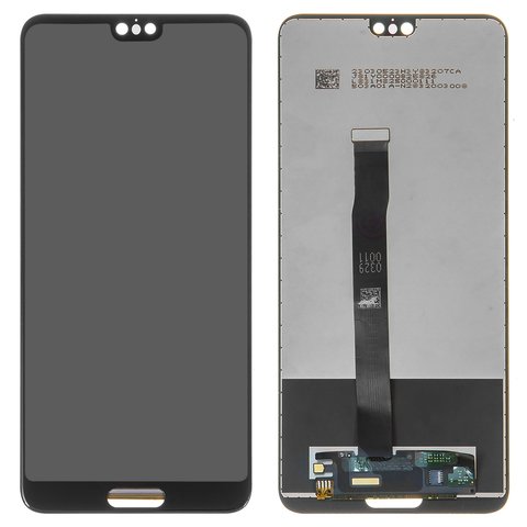 LCD compatible with Huawei P20, black, without frame, Copy, EML L29 EML L09 