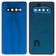 Panel trasero de carcasa puede usarse con Samsung G973 Galaxy S10, azul, con vidrio de cámara