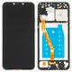 LCD compatible with Huawei Nova 3i, P Smart Plus, (black, with frame, High Copy)