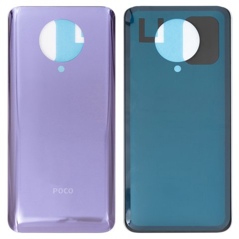 Housing Back Cover compatible with Xiaomi Poco F2 Pro, purple, High Copy, Logo Poco, M2004J11G 
