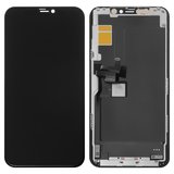 Дисплей для iPhone 11 Pro, черный, с рамкой, HC, (OLED), imisu OEM soft