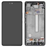 LCD compatible with Samsung A536 Galaxy A53 5G, (black, with frame, Original (PRC))