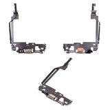 Flat Cable compatible with iPhone 12 Pro Max, (charge connector, golden, with microphone, with components, Original (PRC))