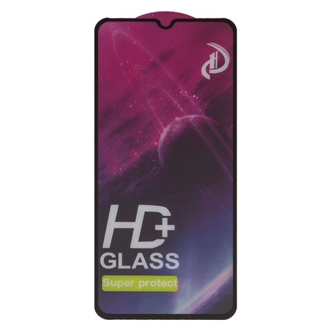 Tempered Glass Screen Protector All Spares compatible with Tecno Spark 7 KF6n ; Infinix Hot 10i, Smart 5 Pro PR652B , Full Glue, compatible with case, black, the layer of glue is applied to the entire surface of the glass 