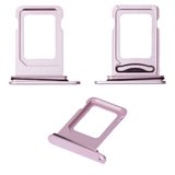 SIM Card Holder compatible with iPhone 15, iPhone 15 Plus, (pink, dual sim)