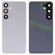 Housing Back Cover compatible with Samsung S926 Galaxy S24 Plus, (gray, with camera lens, marble grey)
