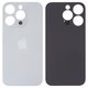 Housing Back Cover compatible with iPhone 14 Pro, (white, no need to remove the camera glass, Original (PRC), big hole)