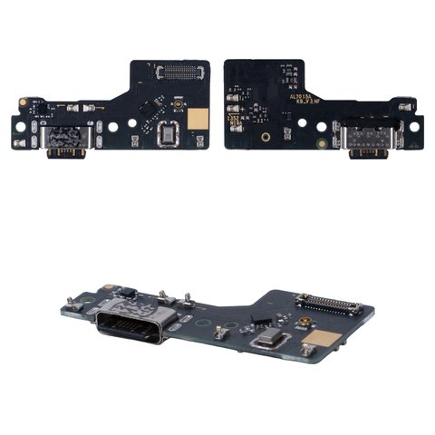 Flat Cable compatible with Xiaomi Redmi 13, charge connector, with microphone, with components, Original PRC , charging board 
