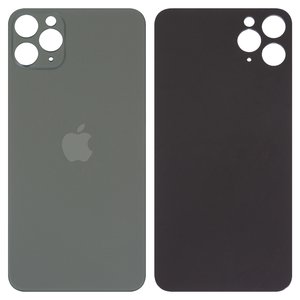 Panel trasero de carcasa puede usarse con iPhone 11 Pro Max, verde, no es necesario desmontar la cámara, Original PRC , big hole, matte midnight green