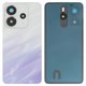 Housing Back Cover compatible with Xiaomi Redmi Note 14 4G, (purple, with camera lens, global version, mist purple)