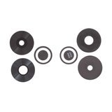 Camera Lens compatible with Xiaomi Poco M6 4G, Redmi 13, (black, without frame, set 3 pcs.)