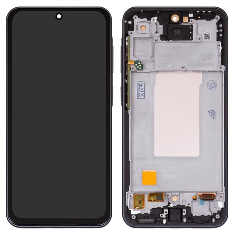 Pantalla LCD puede usarse con Samsung A366 Galaxy A36, negro, con marco, Copy, TFT 