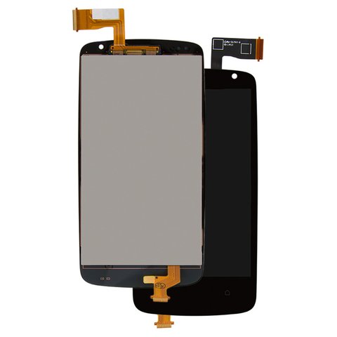 LCD compatible with HTC Desire 500, black, without frame 