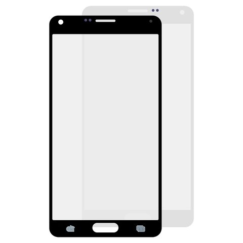 Housing Glass compatible with Samsung N910H Galaxy Note 4, white 