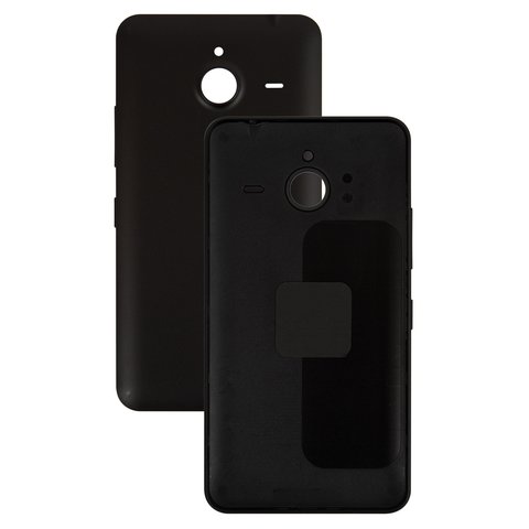 Housing Back Cover compatible with Microsoft Nokia  640 XL Lumia Dual SIM, black, with side button 