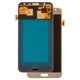 LCD compatible with Samsung J700 Galaxy J7, (golden, with light adjustable, Best copy, without frame, Copy, (TFT))