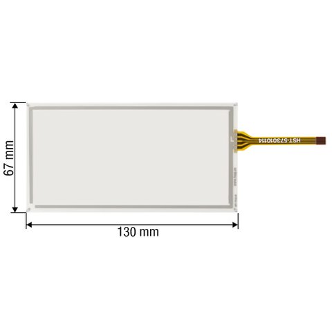 5,4" Resistive Touch Screen Panel for Mercedes Benz W204 C Class 