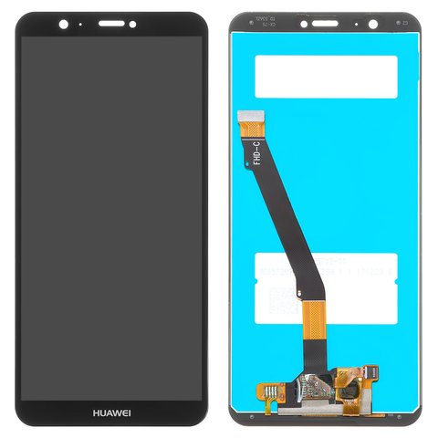 LCD compatible with Huawei Enjoy 7s, P Smart, black, Logo Huawei, without frame, High Copy, FIG L31 FIG LX1 