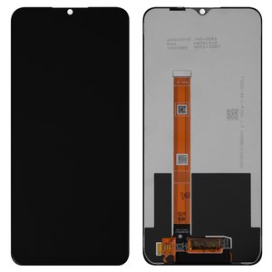 LCD compatible with Realme C21Y, C25Y, black, without frame, Original PRC , RMX3261, RMX3263, RMX3265, RMX3268, RMX3269, LM5C3653F0 A1, HTF065H198 