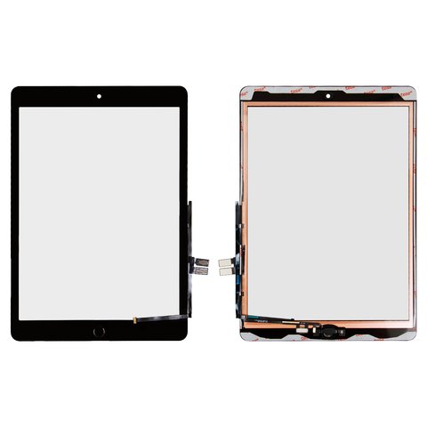 Touchscreen compatible with iPad 10.2 2021, black, HC, with HOME button  #A2602 A2603 A2604
