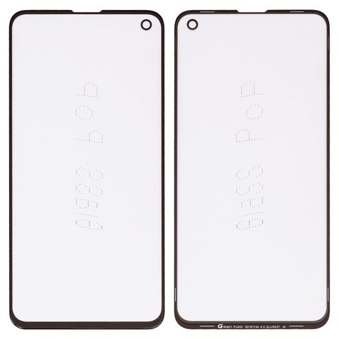 Housing Glass G+OCA PRO compatible with Samsung G970 Galaxy S10e, with OCA film, black 
