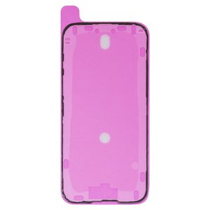 LCD Sticker compatible with Apple iPhone 16, Original, black, adhesive 