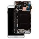 Pantalla LCD puede usarse con Samsung N9005 Note 3, N9006 Note 3, blanco, con marco, original (vidrio reemplazado)